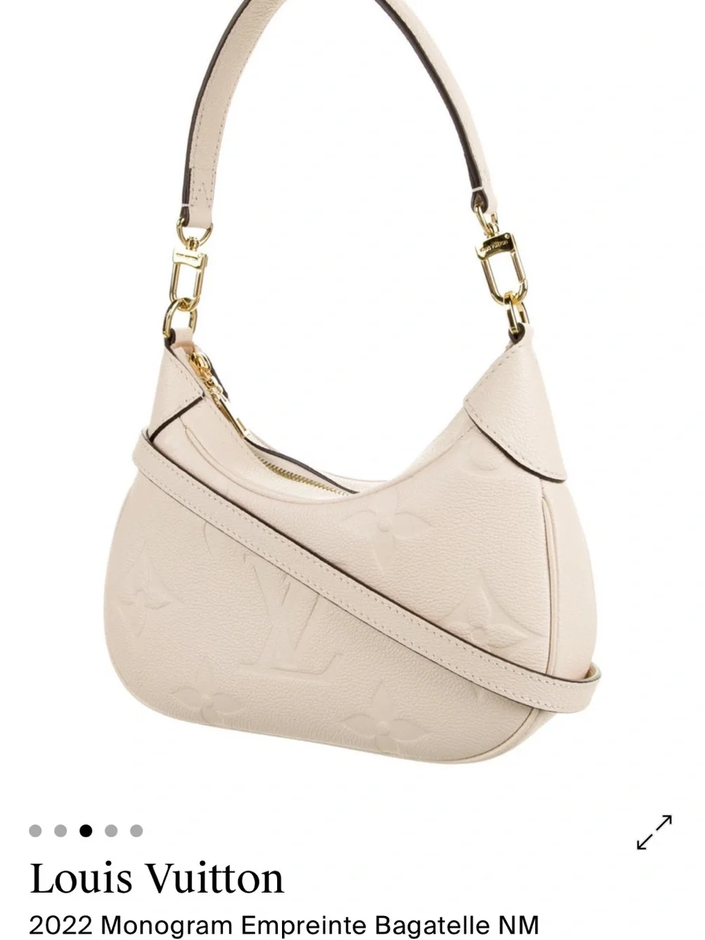 Louis Vuitton Bagatelle NM Handbag Monogram Empreinte